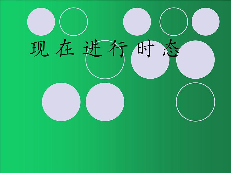 2022年中考英语语法课件:现在进行时态第1页
