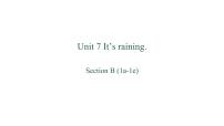 人教新目标 (Go for it) 版七年级下册Unit 7 It’s raining!Section B图文ppt课件