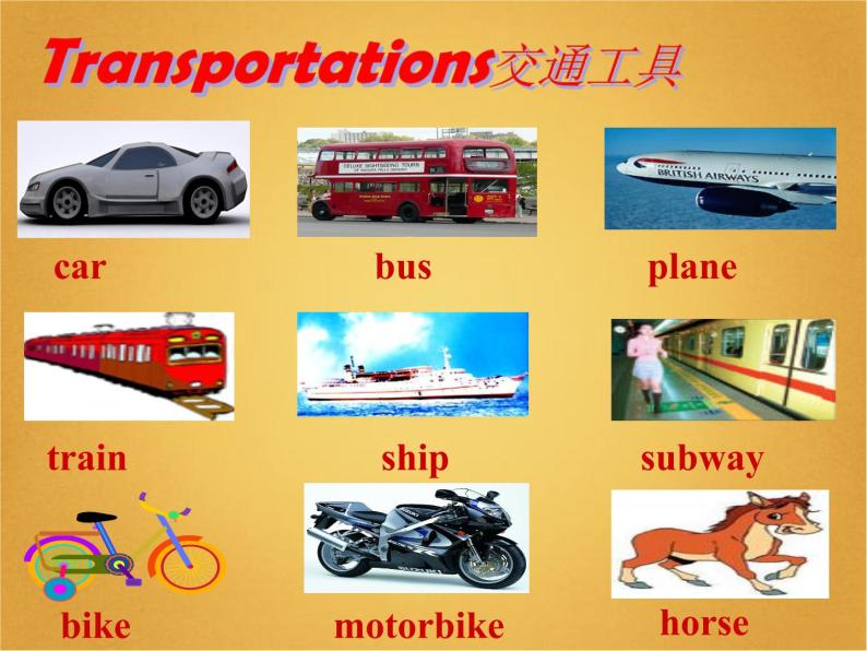 人教新目标(Go for it)版英语七年级下 Unit3 How do you get to school ？ 课件03