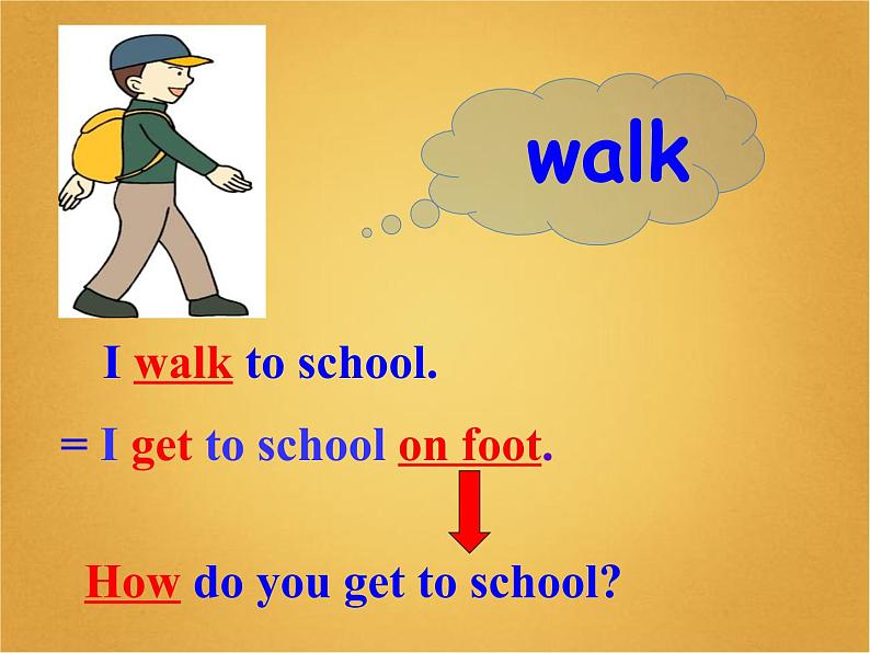 人教新目标(Go for it)版英语七年级下 Unit3 How do you get to school ? 课件07