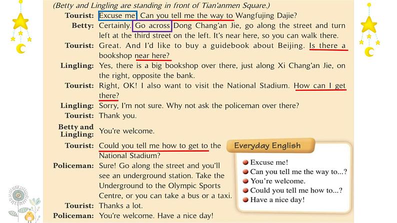 外研版英语七年级下册 Module 6 Unit 1 Could you tell me how to get to the National Stadium (4) 课件第6页