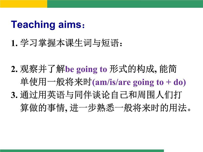 外研版英语七年级下册 Module 3 Unit 1 What are you going to do at the weekend? 课件第3页