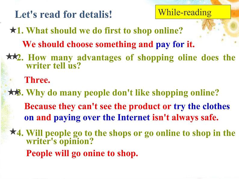 外研版英语七年级下册 Module5Unit 2 You can buy everything on the Internet. (2) 课件第7页