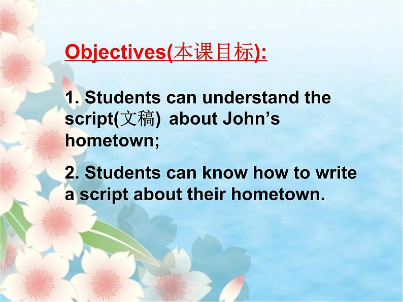 2020-2021学年牛津译林版英语七年级下册Unit 3 Welcome to Sunshine Town Reading 2 A video about Sunshine Tow Task:My hometown 课件第2页
