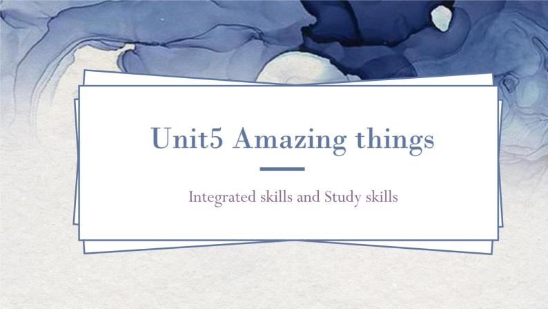 Unit5 Integrated skills课件2021-2022学年牛津译林版七年级英语下册01
