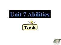 初中英语牛津译林版七年级下册Unit 7 AbilitiesTask说课ppt课件