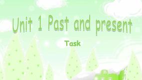 初中英语牛津译林版八年级下册Unit 1 Past and PresentTask背景图课件ppt
