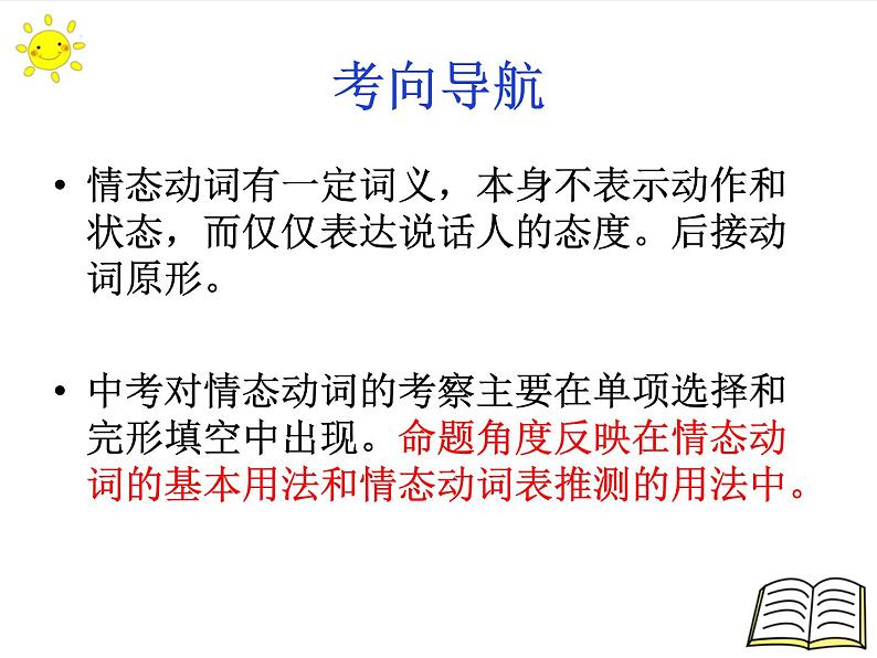 2022年中考英语二轮复习情态动词课件第2页