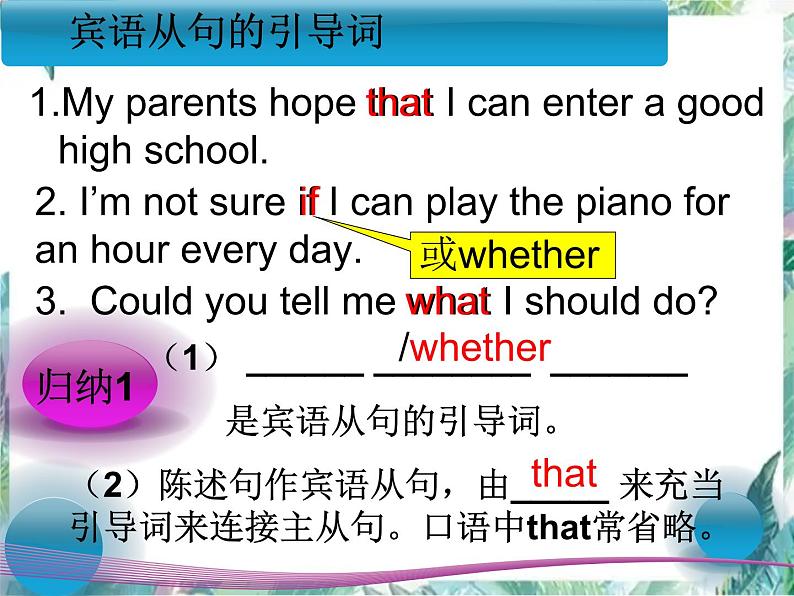 最新中考英语专题复习 宾语从句复习优质课件第6页