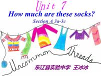 人教新目标 (Go for it) 版七年级上册Unit 7 How much are these socks?Section A集体备课ppt课件