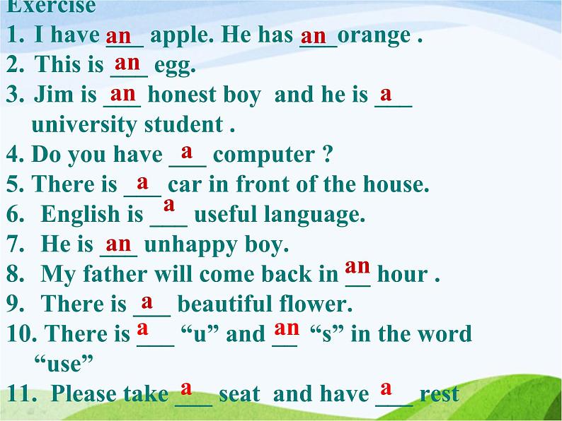牛津译林版七年级英语下册 Unit 4 Finding your way Grammar课件第7页