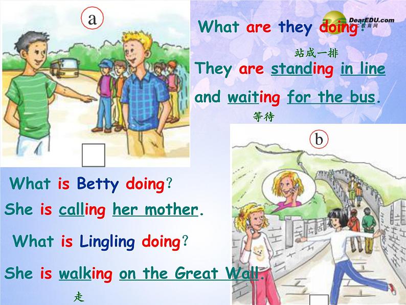 外研版七年级英语上册 Module 9 People and places Unit 1 We’re enjoying the school trip a lot课件06
