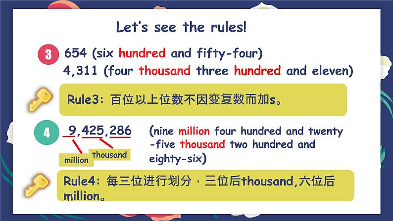 初中英语牛津译林版7B Grammar:Cardinal numbers & Ordinal numbers Unit1部优课件第7页