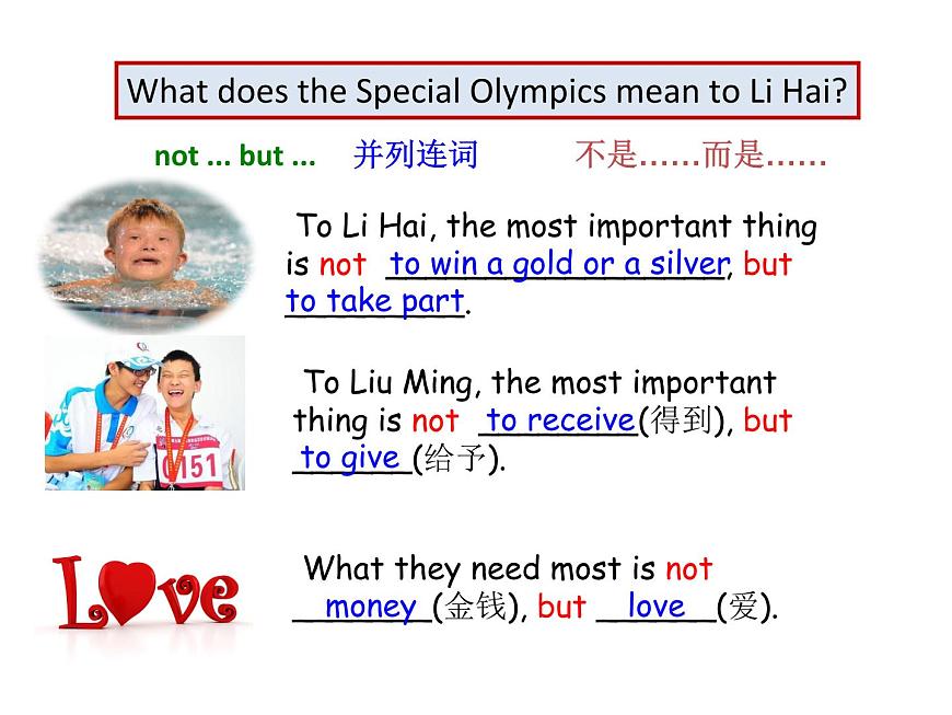 初中英語牛津譯林版8B unit6 Reading2 The Special Olympics World Games部優(yōu)課件第7頁