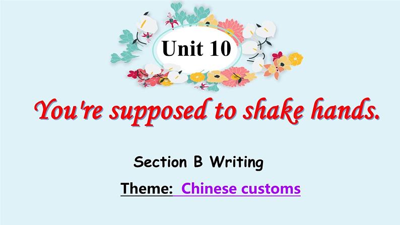 初中英语人教版9AB Section B 3a—3b Self check Unit10 Writing部优课件02