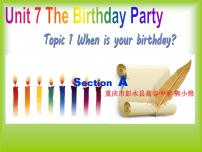 初中英语仁爱科普版七年级下册Unit 7 The BirthdayTopic 1 When is your birthday?教学演示ppt课件