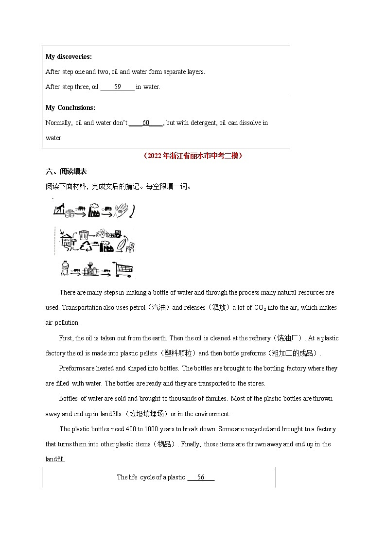 07 任务型阅读-2022年浙江中考二模英语试题汇编(原卷版+解析版)(浙江专用)第2页