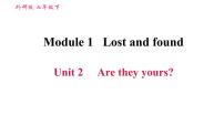 初中英语外研版 (新标准)七年级下册Module 1 Lost and foundUnit 2 Are  they yours?习题课件ppt