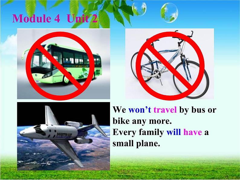 外研版七年级英语下册课件:M4U2Everyfamilywillhaveasmallplane(共56张PPT)第8页