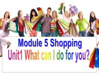 初中英语Module 5 ShoppingUnit 1 What can I do for you?课文内容ppt课件