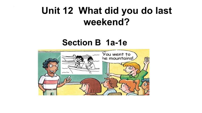 Unit 12  What did you do last weekend_Section B1a-1e课件（共有PPT15张）01