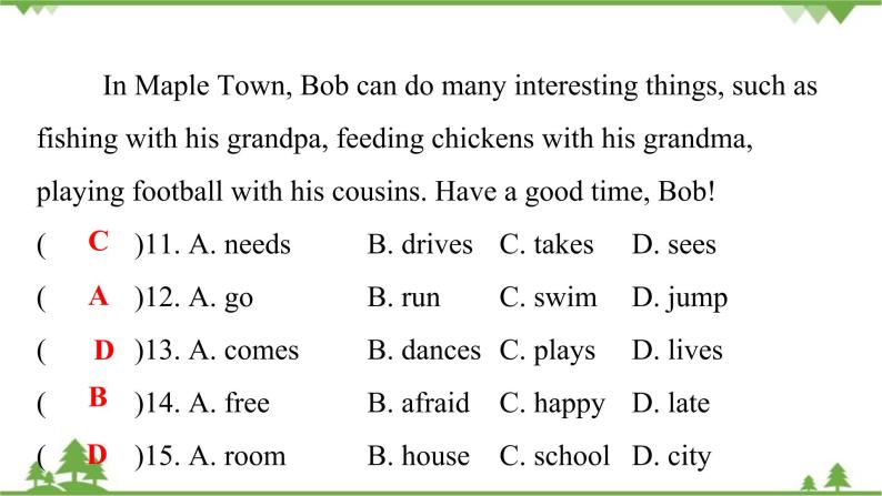 Unit 3 How do you get to school-Section B (1a_2c)习题课件（共有PPT17张）08