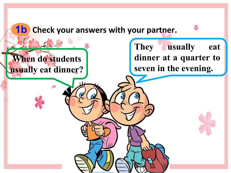Unit 2 What time do you go to school_(Section B 1a-1e)课件(共15张PPT无素材)07