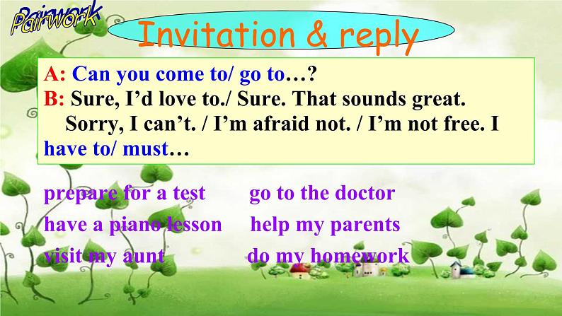 Unit 9 Can you come to my party_ Section A Grammar focus-3c 课件(共有PPT24张)第3页
