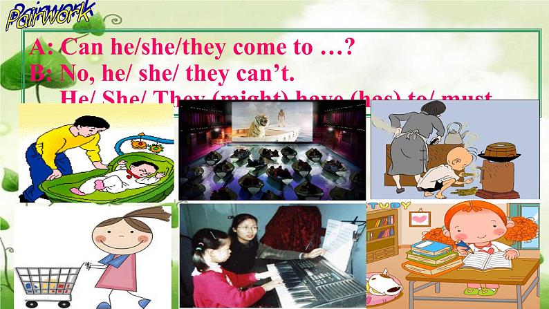 Unit 9 Can you come to my party_ Section A Grammar focus-3c 课件(共有PPT24张)第4页