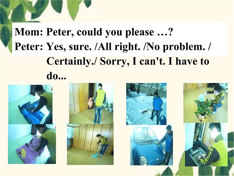 Unit 3 Could you please clean your room_Section A (1a-2d)-课件(共23张PPT)04