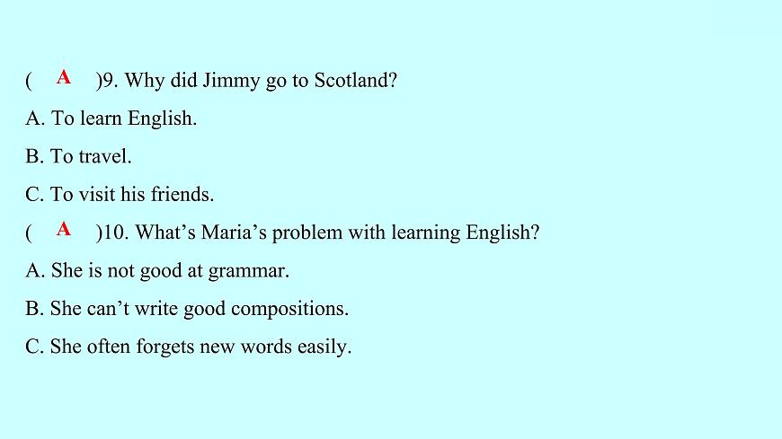 Unit 1 How can we become good learners？ Section B 知識點練習(xí)課件第7頁