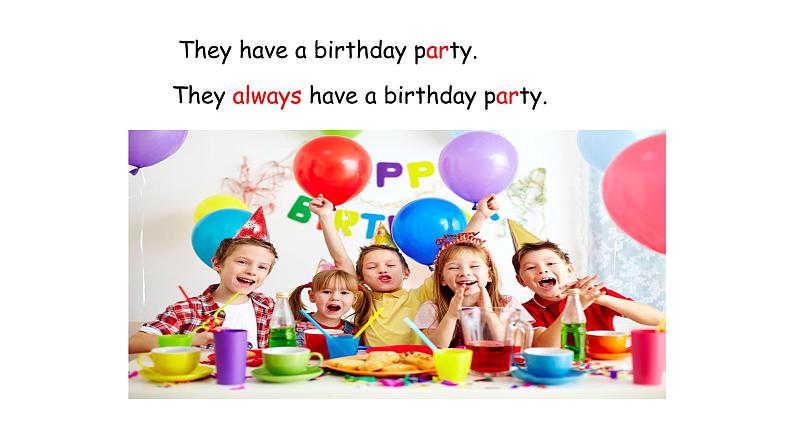 外研版英语七年级上 Module 8 Choosing presents Unit 1 I always like birthday parties.课件(18张PPT无素材)03