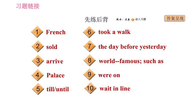2020-2021学年外研版七年级下册英语课件Module10AholidayjourneyUnit2Thismorningwetookawalk第2页