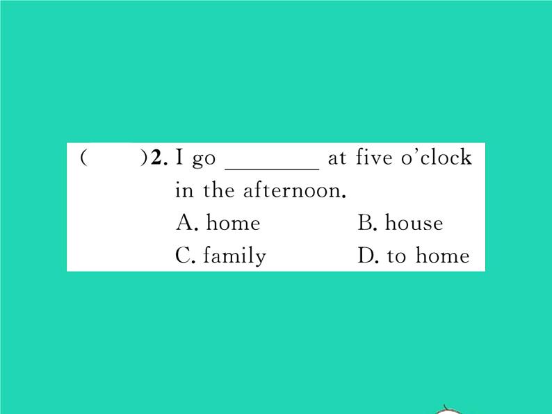 2021七年级英语上册Module5MyschooldayUnit2Westartworkatnineo 'clock第四课时习题课件新版外研版第3页