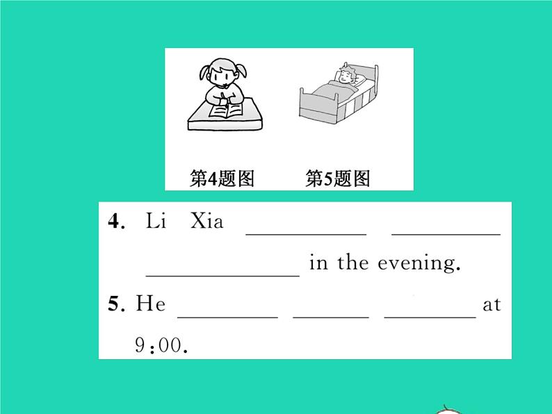 2021七年级英语上册Module5MyschooldayUnit2Westartworkatnineo 'clock第三课时习题课件新版外研版第6页