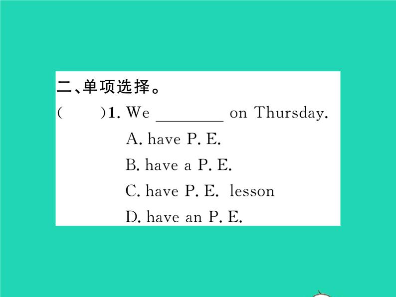 2021七年级英语上册Module5MyschooldayUnit1Ilovehistory第二课时习题课件新版外研版第4页