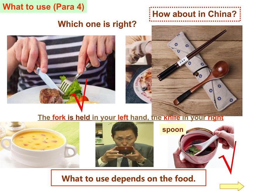 unit 2 knives and forks are used for most western food.課件第8頁