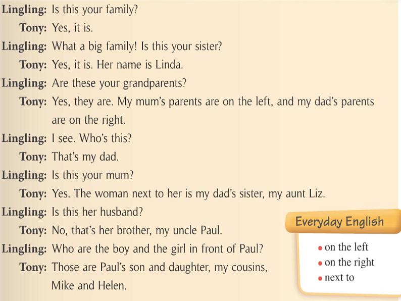 外研版英语七年级上Module 2 My family Unit 1 Is this your mum_课件(无素材)03