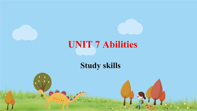 英语译林版 7年级下册 U7 Study skills PPT课件01