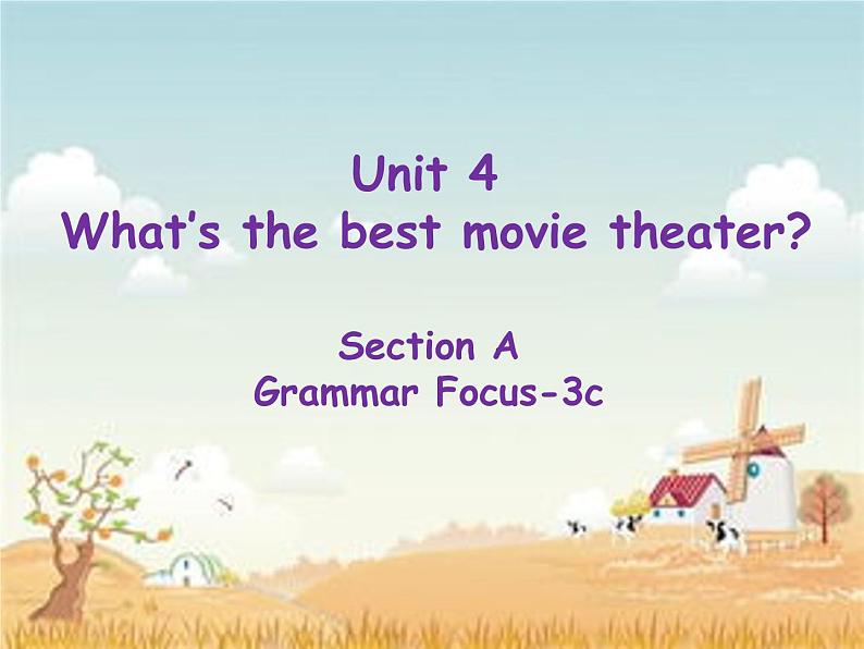 Unit4SectionA(GrammarFocus-3c)课件2021-2022学年人教新目标版八年级英语上册第1页