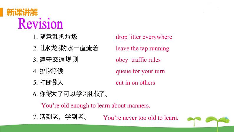 八英译林下 U5 Good manners 课时7 PPT课件+教案03