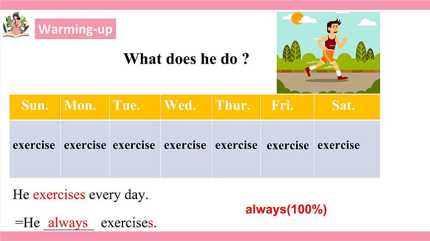 Unit 2 How often do you excercise？  Section A 1a-2d 課件第8頁