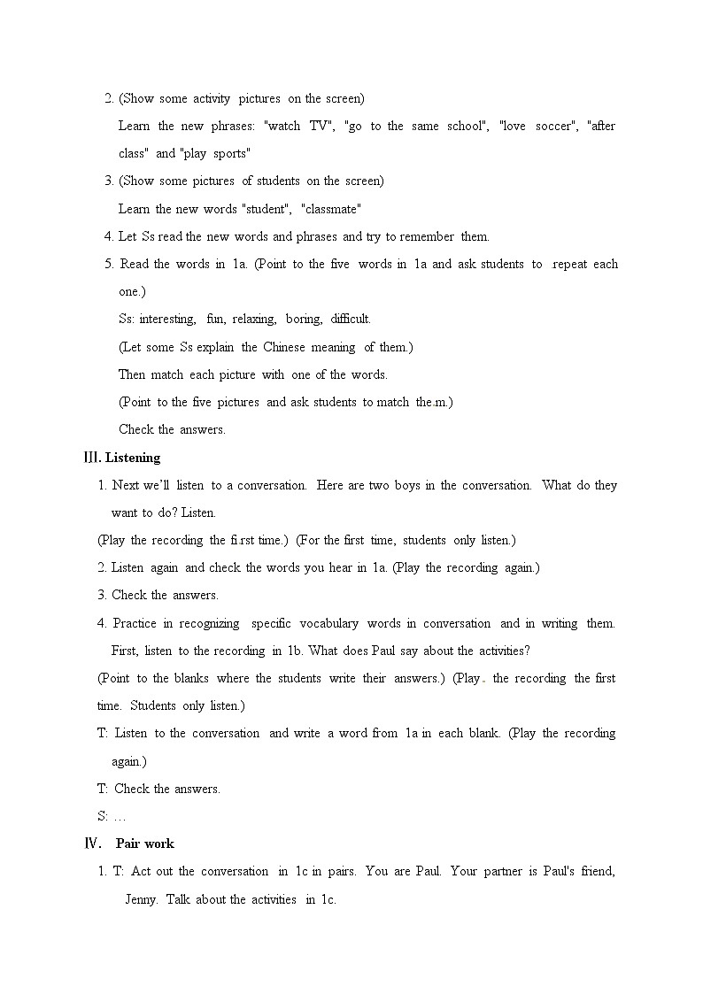 教案:Unit 5 Do you have a soccer ball Section B 102