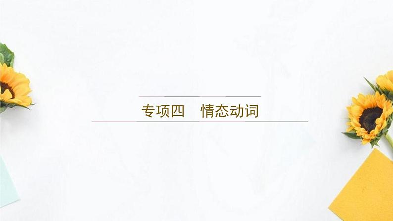 外研版英语九年级下册 专题四 情态动词 课件PPT01