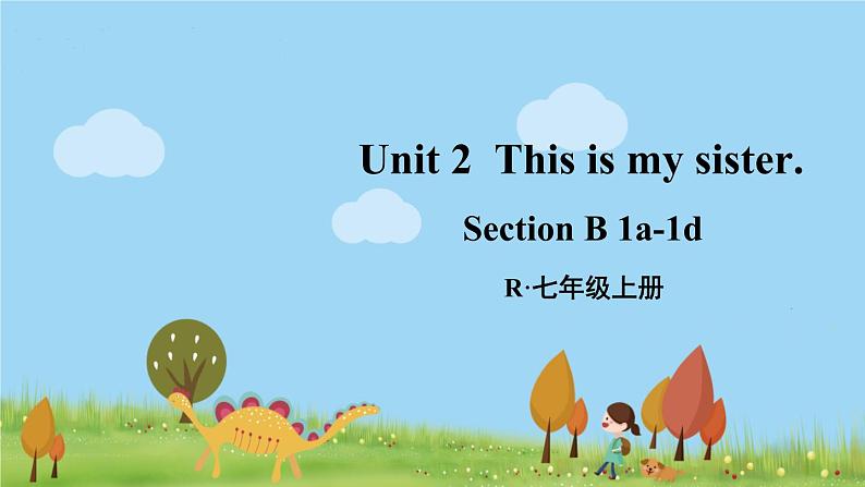 人教版英语七年级上册 Unit 2 第3课时(Section B 1a-1d) PPT课件01