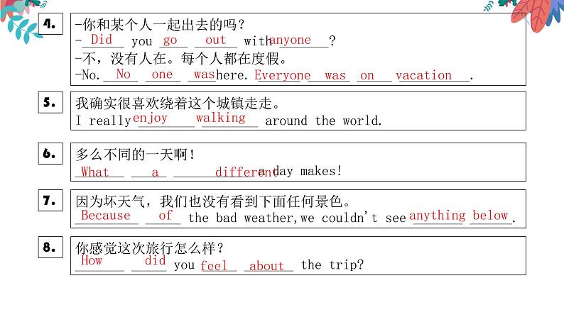 人教 go for it 中考总复习八年级上册重点句式课件PPT04