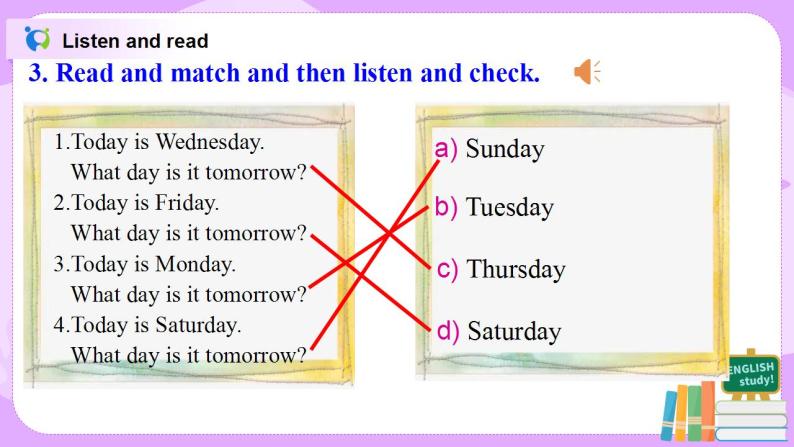 Starter Module4 Unit1 What day is it today 课件 PPT+教案07