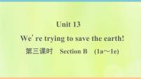 英语Unit 13 We’re trying to save the earth!Section B作业课件ppt