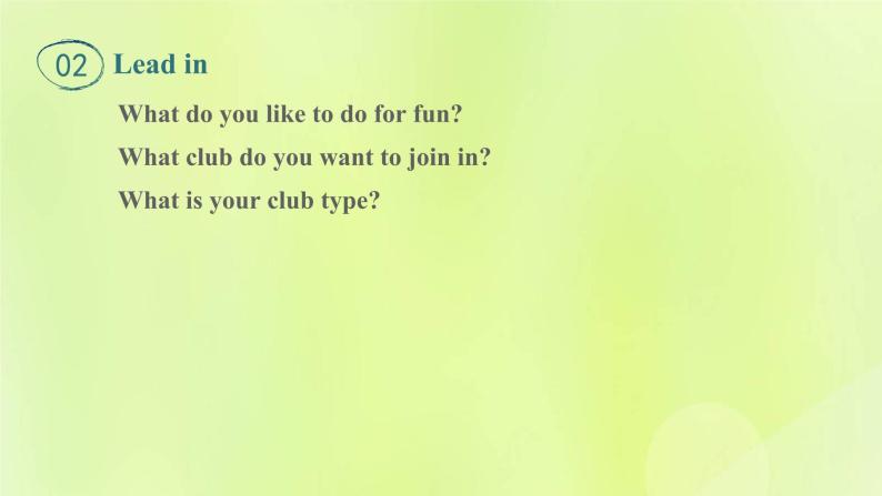 冀教版七年级英语下册Unit 4 After-School Activities Lesson 21 What Is Your Club Type课件05