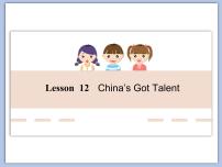 北师大版七年级上册Lesson 12 China’s Got Talent课前预习课件ppt